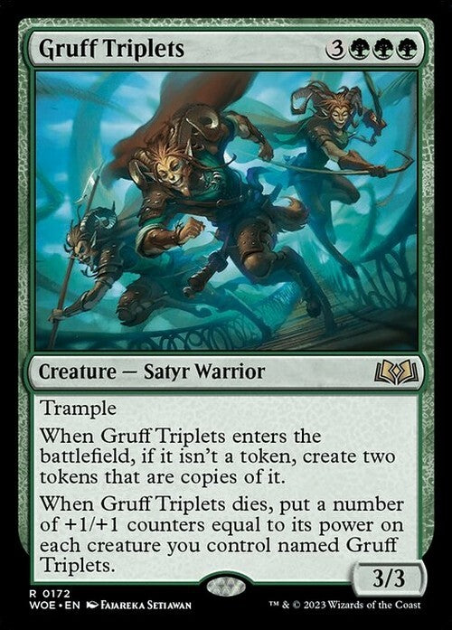 Gruff Triplets ~ Wilds of Eldraine [ NM ] [ Magic MTG ]