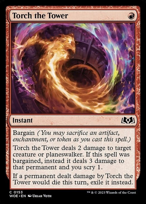 Torch the Tower ~ Wilds of Eldraine [ NM ] [ Magic MTG ]