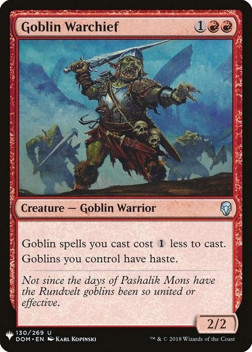 Goblin Warchief ~ The List [ NearMint ] [ Magic MTG ]