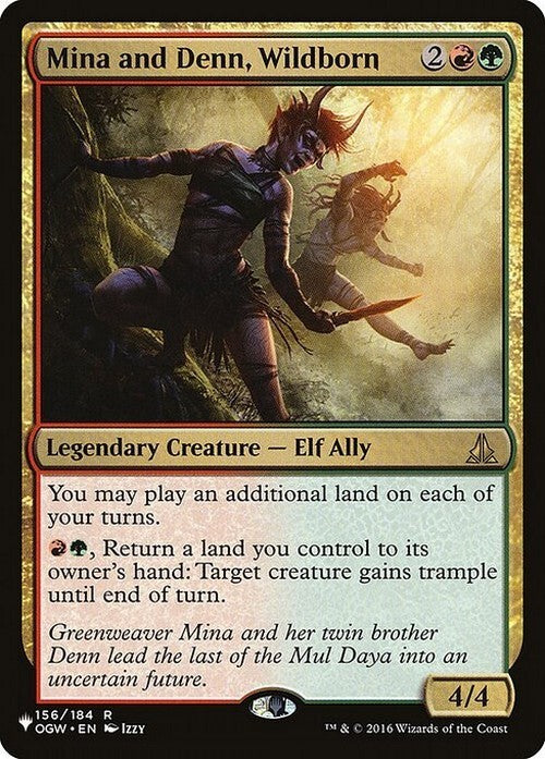 Mina and Denn, Wildborn ~ The List [ NearMint ] [ Magic MTG ]