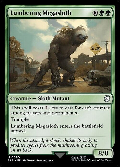 Lumbering Megasloth ~ Commander: Fallout [ NearMint ] [ Magic MTG ]