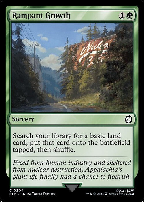 Rampant Growth ~ Commander: Fallout [ NearMint ] [ Magic MTG ]
