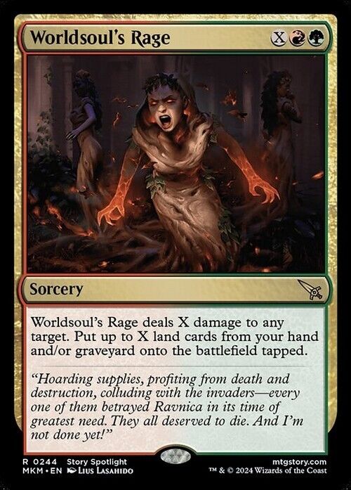 Worldsoul's Rage ~ Murders at Karlov Manor [ NM ] [ Magic MTG ]