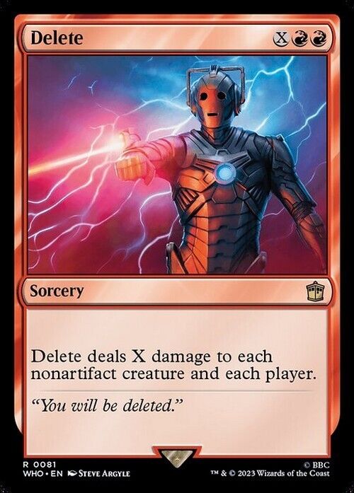 Delete ~ Commander: Doctor Who [ NearMint ] [ Magic MTG ]