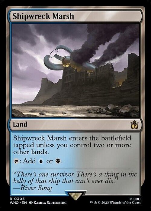 Shipwreck Marsh ~ Commander: Doctor Who [ NearMint ] [ Magic MTG ]