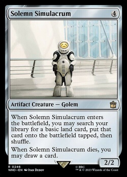 Solemn Simulacrum ~ Commander: Doctor Who [ NearMint ] [ Magic MTG ]