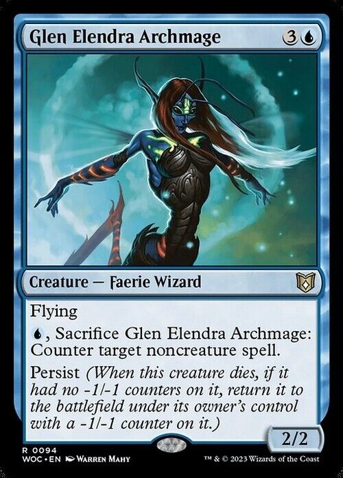 Glen Elendra Archmage ~ Commander: Wilds of Eldraine [ NearMint ] [ Magic MTG ]