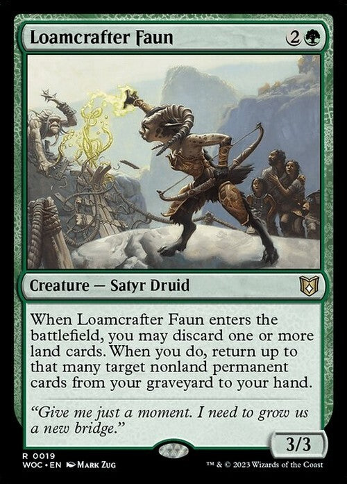 Loamcrafter Faun ~ Commander: Wilds of Eldraine [ NearMint ] [ Magic MTG ]
