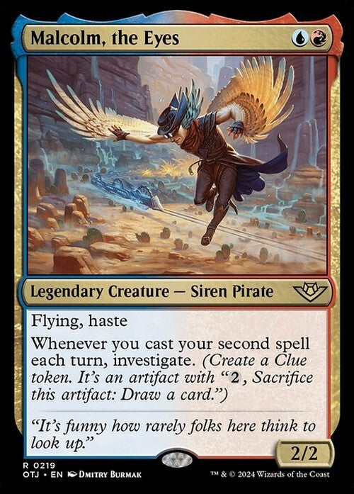 Malcolm, the Eyes ~ Outlaws of Thunder Junction [ NM ] [ Magic MTG ]