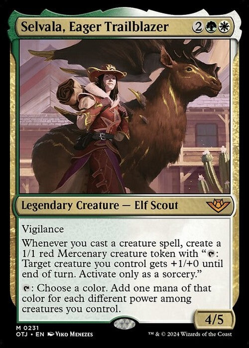Selvala, Eager Trailblazer ~ Outlaws of Thunder Junction [ NM ] [ Magic MTG ]