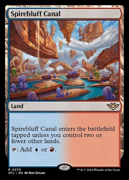 Spirebluff Canal ~ Outlaws of Thunder Junction [ NM ] [ Magic MTG ]