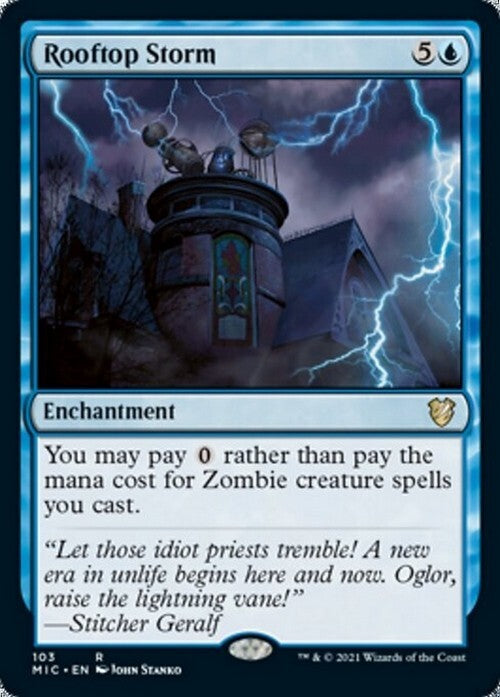 Rooftop Storm ~ Commander: Midnight Hunt [ NearMint ] [ MTG ]