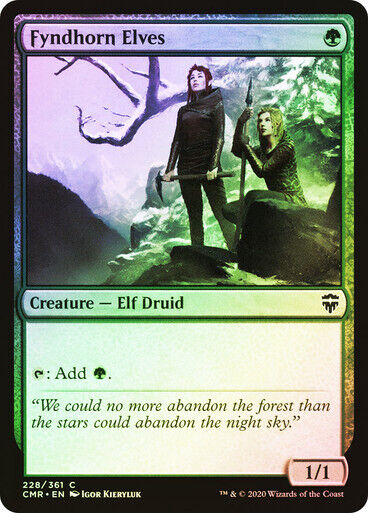 FOIL Fyndhorn Elves ~ Commander Legends 1 [ NearMint ] [ Magic MTG ]