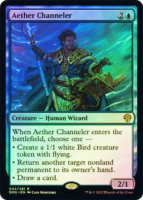 FOIL Aether Channeler ~ Dominaria United [ NearMint ] [ Magic MTG ]
