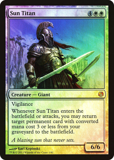 FOIL Sun Titan ~ Duel Decks [ Excellent ] [ Magic MTG ]