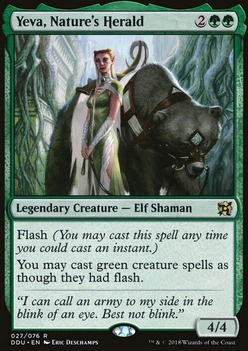 Yeva, Nature's Herald ~ Duel Decks [ Excellent ] [ Magic MTG ]