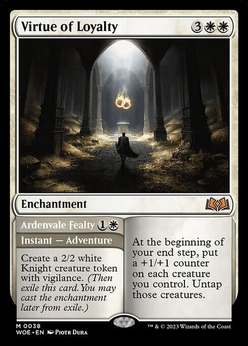 Virtue of Loyalty / Ardenvale Fealty ~ Wilds of Eldraine [ NM ] [ Magic MTG ]