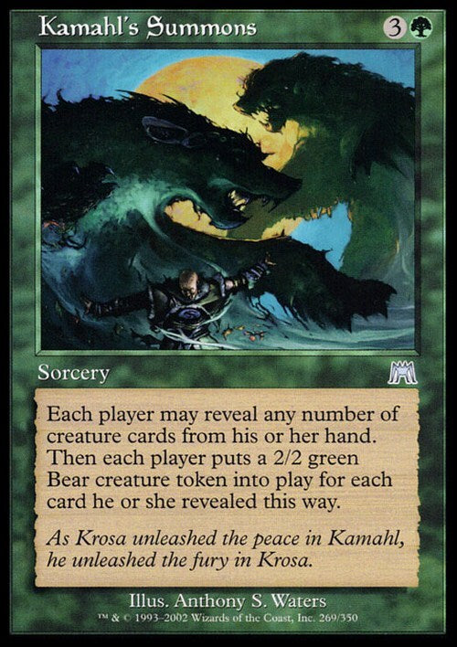 Kamahl's Summons ~ Onslaught [ Excellent ] [ Magic MTG ]