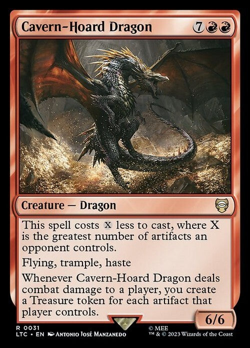 Cavern-Hoard Dragon ~ Commander: The Lord of the Rings [ NM ] [ Magic MTG ]