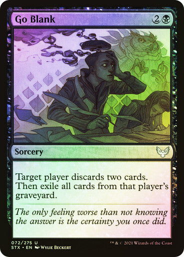 FOIL Go Blank ~ Strixhaven [ NearMint ] [ Magic MTG ]