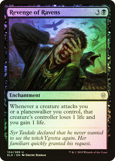 FOIL Revenge of Ravens ~ Throne of Eldraine [ NearMint ] [ Magic MTG ]