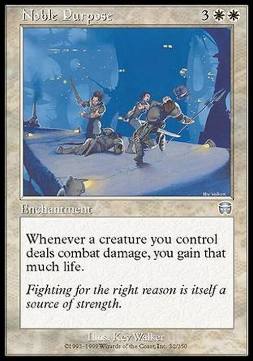Noble Purpose ~ Mercadian Masques [ Excellent ] [ Magic MTG ]