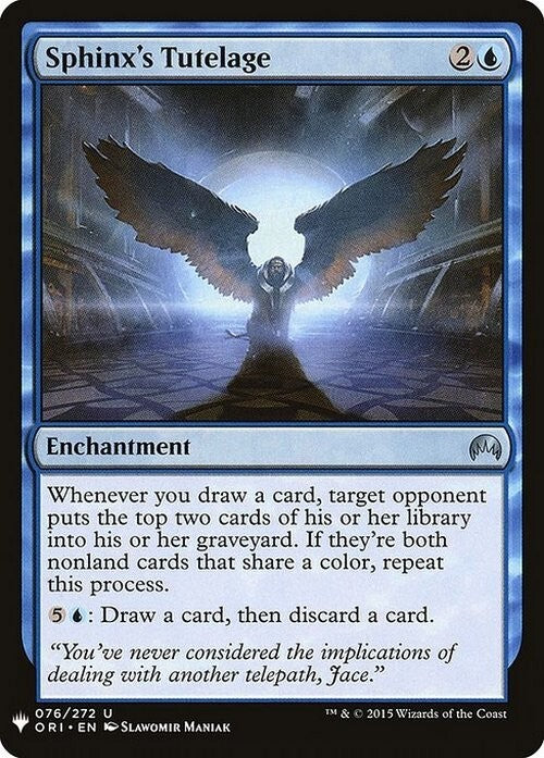 Sphinx's Tutelage ~ Mystery Booster [ NearMint ] [ Magic MTG ]