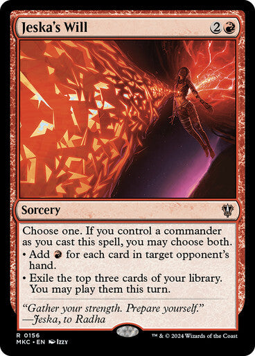 Jeska's Will ~ Commander: Murders at Karlov Manor [ NearMint ] [ Magic MTG ]