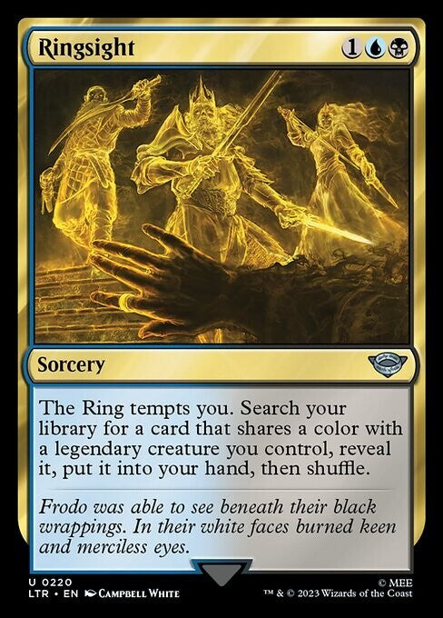 Ringsight ~ The Lord of the Rings [ NearMint ] [ Magic MTG ]