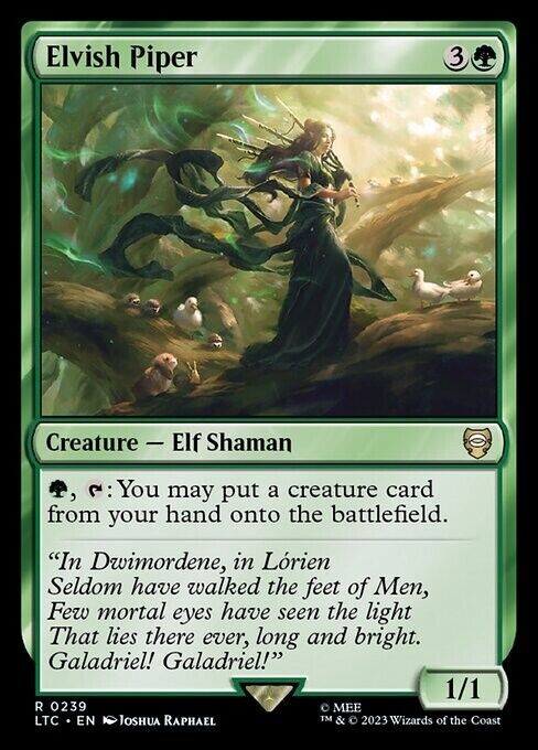 Elvish Piper ~ Commander: The Lord of the Rings [ NM ] [ Magic MTG ]