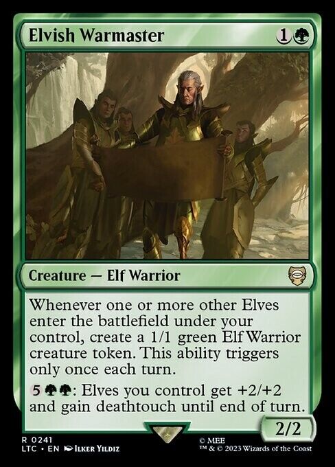 Elvish Warmaster ~ Commander: The Lord of the Rings [ NM ] [ Magic MTG ]