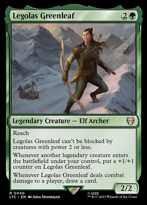 Legolas Greenleaf ~ Commander: The Lord of the Rings [ NM ] [ Magic MTG ]