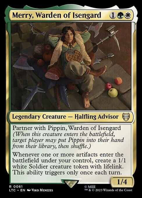 Merry, Warden of Isengard ~ Commander: The Lord of the Rings [ NM ] [ MTG ]