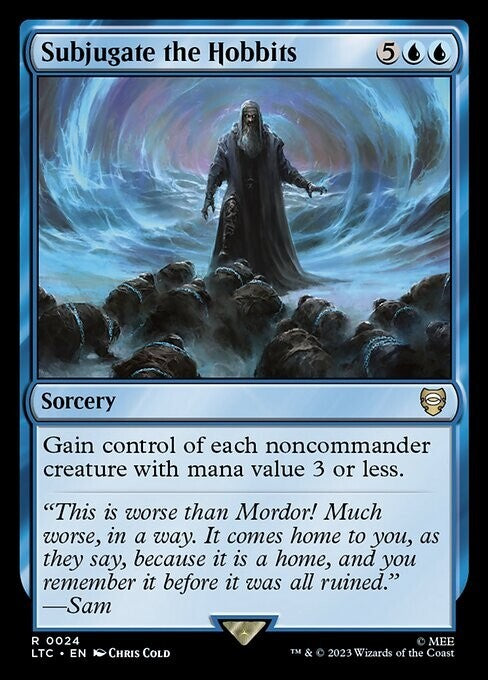 Subjugate the Hobbits ~ Commander: The Lord of the Rings [ NM ] [ Magic MTG ]