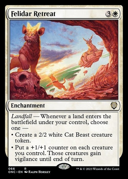 Felidar Retreat ~ Commander: Phyrexia: All Will Be One [ NM ] [ Magic MTG ]