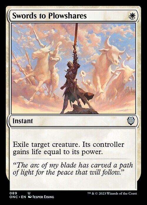 Swords to Plowshares ~ Commander: Phyrexia: All Will Be One [ NM ] [ Magic MTG ]