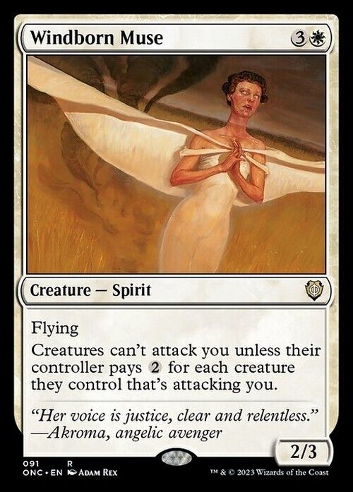 Windborn Muse ~ Commander: Phyrexia: All Will Be One [ NM ] [ Magic MTG ]