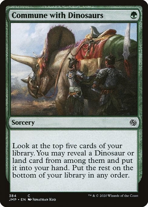 Commune with Dinosaurs ~ Jumpstart 2021 [ NearMint ] [ Magic MTG ]