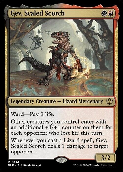 Gev, Scaled Scorch ~ Bloomburrow [ NearMint ] [ Magic MTG ]
