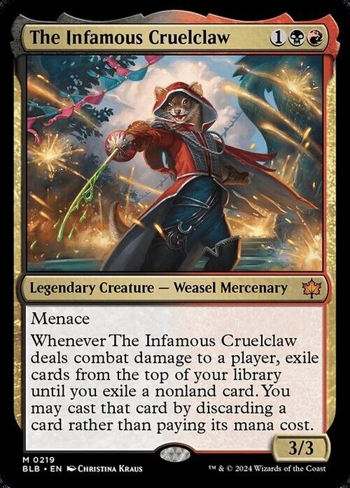 The Infamous Cruelclaw ~ Bloomburrow [ NearMint ] [ Magic MTG ]