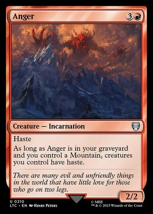 Anger ~ Commander: The Lord of the Rings [ NM ] [ Magic MTG ]