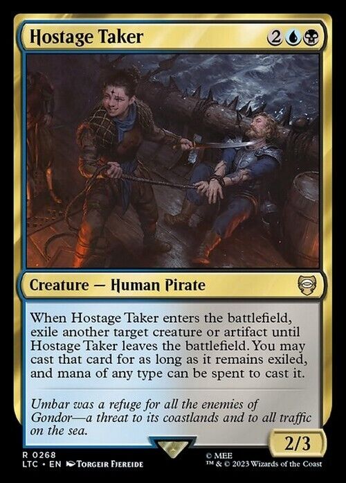 Hostage Taker ~ Commander: The Lord of the Rings [ NM ] [ Magic MTG ]