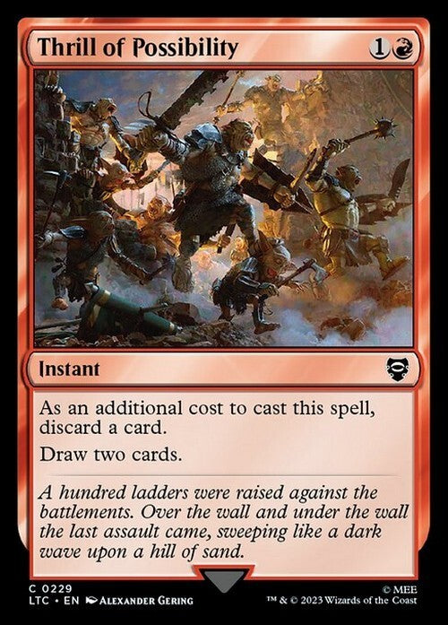 Thrill of Possibility ~ Commander: The Lord of the Rings [ NM ] [ Magic MTG ]
