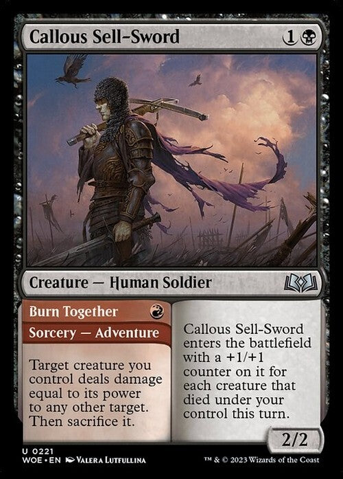 Callous Sell-Sword ~ Wilds of Eldraine [ NM ] [ Magic MTG ]