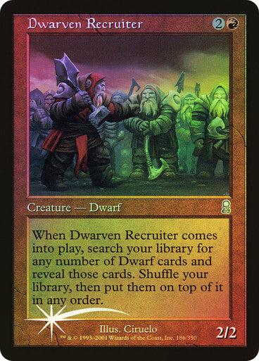 FOIL Dwarven Recruiter ~ Odyssey [ Excellent ] [ Magic MTG ]