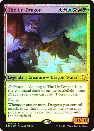 FOIL The Ur-Dragon ~ Commander 2017 [ Excellent ] [ Magic MTG ]