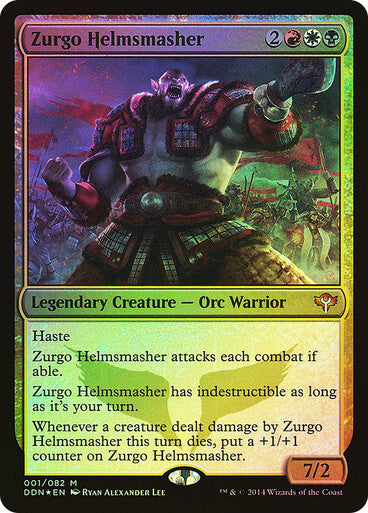 FOIL Zurgo Helmsmasher ~ Duel Decks [ Excellent ] [ Magic MTG ]
