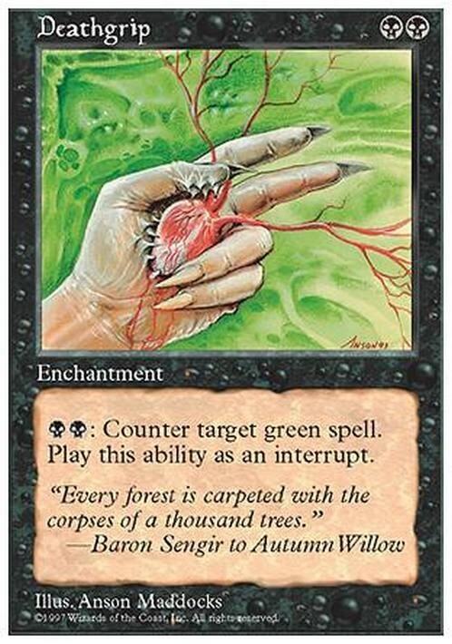 Deathgrip ~ Fifth Edition [ Excellent ] [ Magic MTG ]