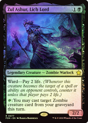 FOIL Zul Ashur, Lich Lord ~ Foundations [ NearMint ] [ Magic MTG ]