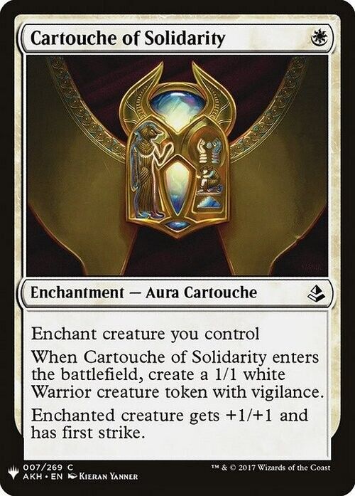 Cartouche of Solidarity ~ Mystery Booster [ NearMint ] [ Magic MTG ]